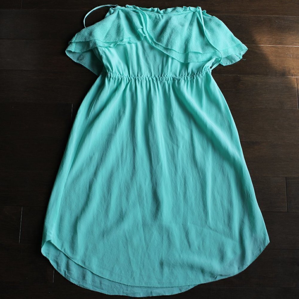 3/$30 ARITZIA Wilfred 100% Silk Women's "Emmanuel" tank dress Green XXSMALL